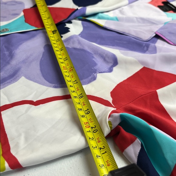 NATORI Floral Printed Charmeuse Notch PJ Set - Picture 7 of 15